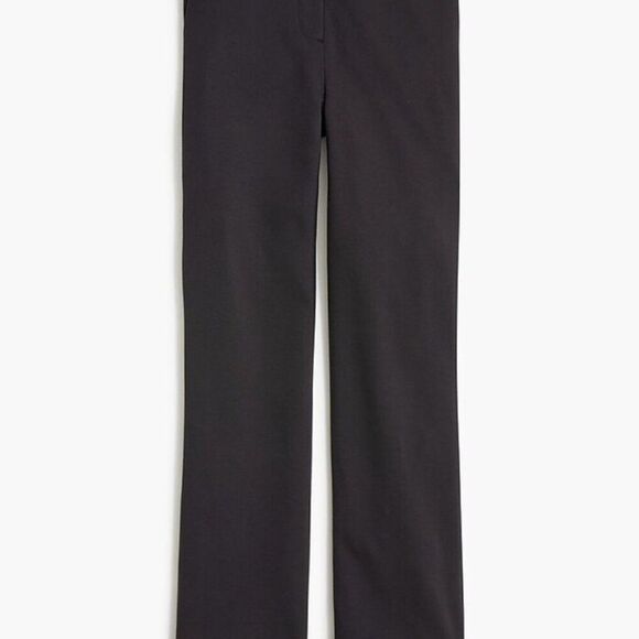 NWT J. Crew Factory Ponte Pant, size 6 (runs big), black, viscose/poly/elastane - Picture 1 of 14
